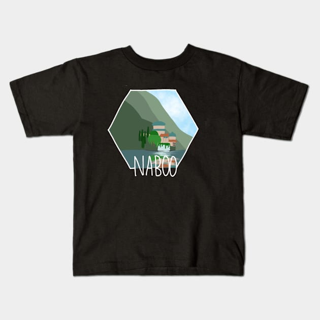 water planet Kids T-Shirt by basicallyamess